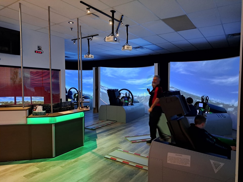 Altitude Flight Simulation Calgary Boeing 737, F-18, F-16 Viper & Spitfire VR Simulators-5