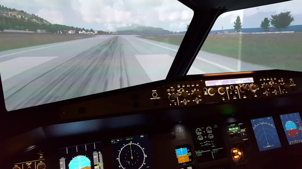 AviaSim Geneva Airbus A320 Flight Simulator near Geneva Airport-8
