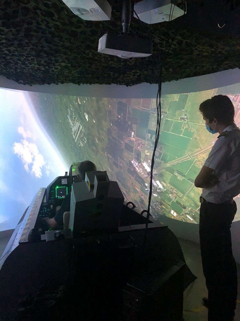 AviaSim Lyon Airbus A320 & Two F-35 Fighter Jet Simulators at Pôle Pixel, Villeurbanne-6