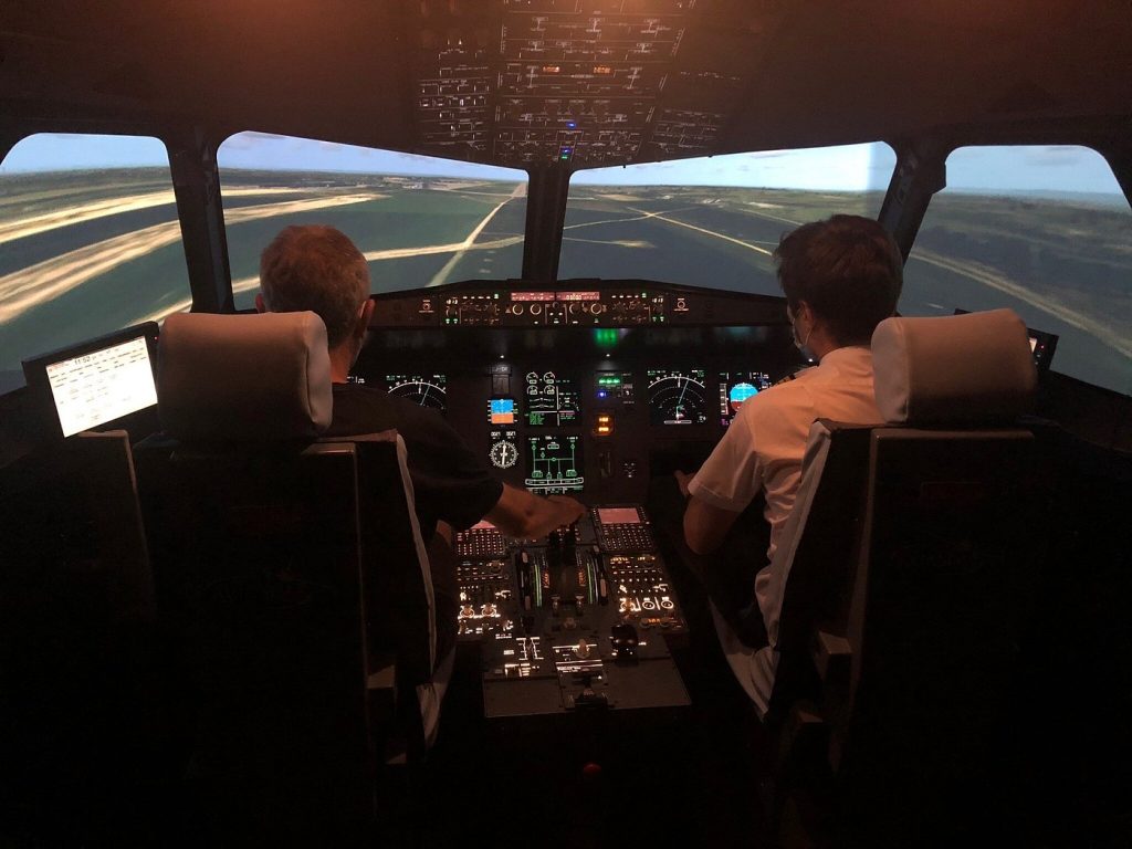 AviaSim Lyon Airbus A320 & Two F-35 Fighter Jet Simulators at Pôle Pixel, Villeurbanne-8
