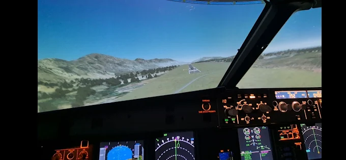 Flugsimulator.com Bremen Airbus A320 Original Cockpit Flight Simulator-9