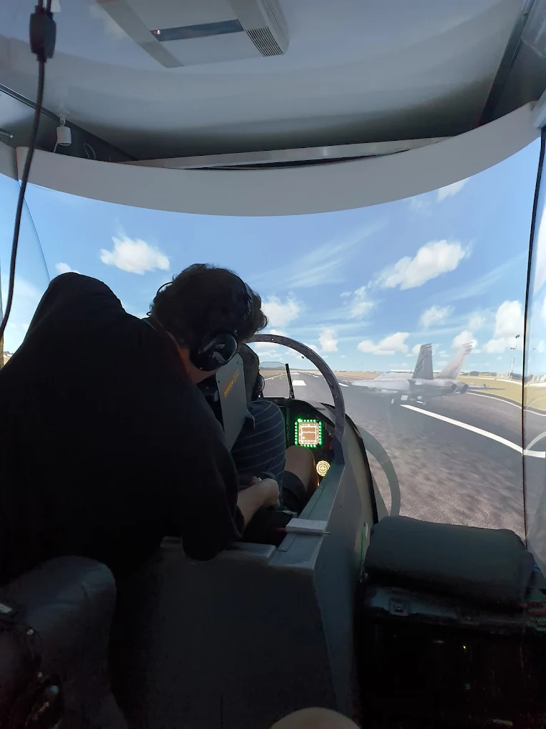 Air Combat Centre Brisbane FA-18 Super Hornet Fighter Jet Simulator at Caboolture Airfield-6
