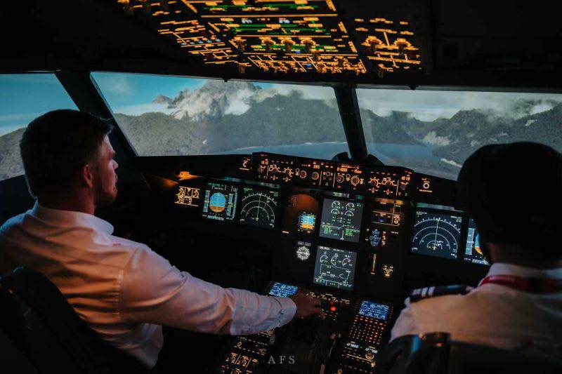 Ardmore Flying School Airbus A320 Flight Simulator at Ardmore Airport, Auckland-4