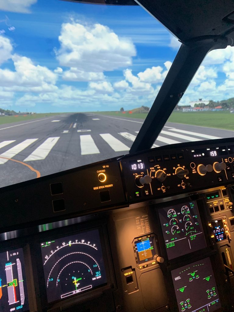 Flight Training New Zealand Christchurch Sky High A320 Adventure Simulator-10