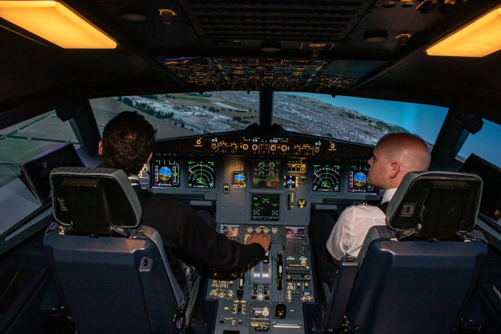 Flight Training New Zealand Christchurch Sky High A320 Adventure Simulator-9