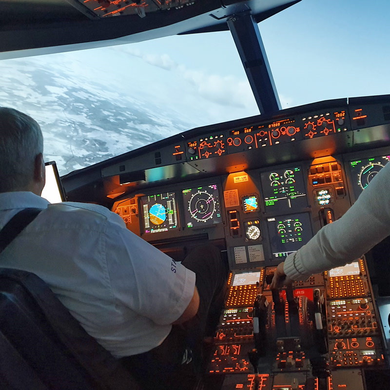 Flightbase Bern Airbus A320 Flight Simulator in Münchenwiler near Bern-3