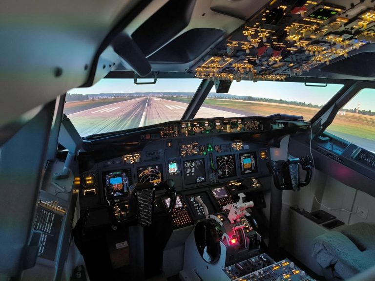 FlyOne Flight Simulator Bratislava Boeing 737 Cockpit Experience in Old Town