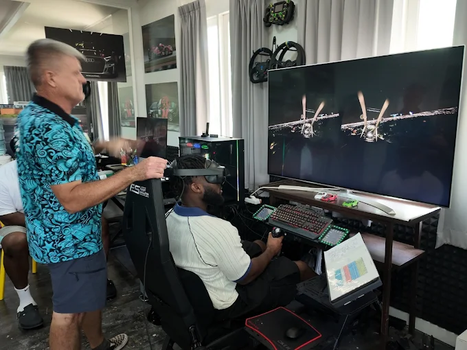 Academy Phuket VR flight simulator experience at Boat Lagoon, Thailand